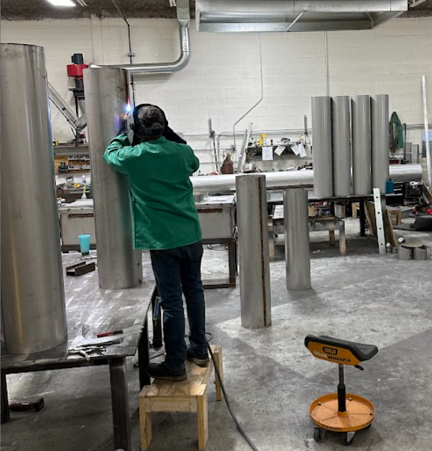 Stainless exhaust welding